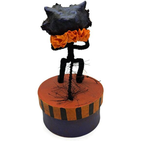Rucus Studio Scott Smith Brat Cat Halloween Purple Black Figure Candy Box Decor - Picture 7 of 8